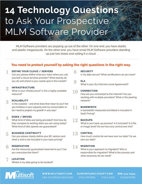 14 Technical MLM Software Questions